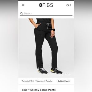 Figs Yola Skinny Scrub Pants Small/Tall
